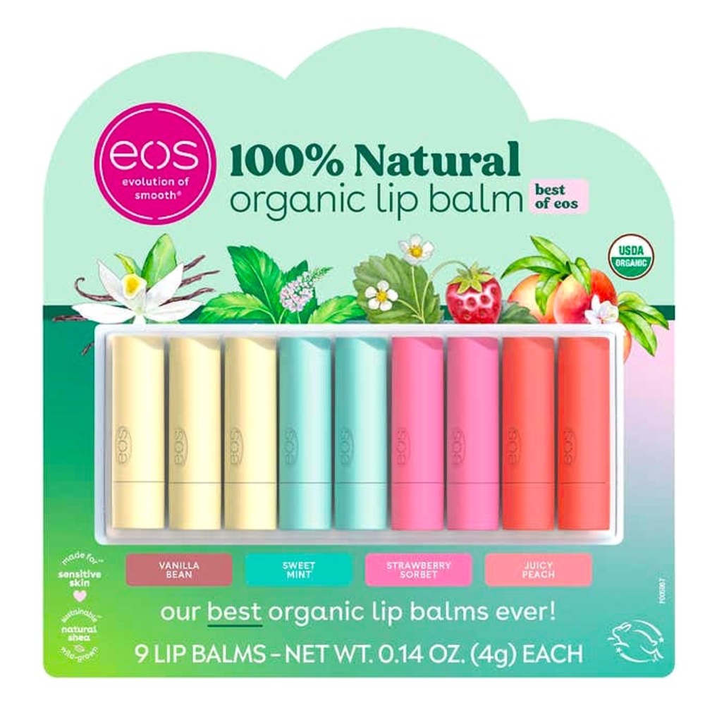 Best of EOS 100% Organic Lip Balm NEW!!!